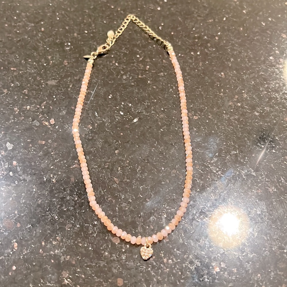❤️Dainty pink crystal necklace "3 for $20"